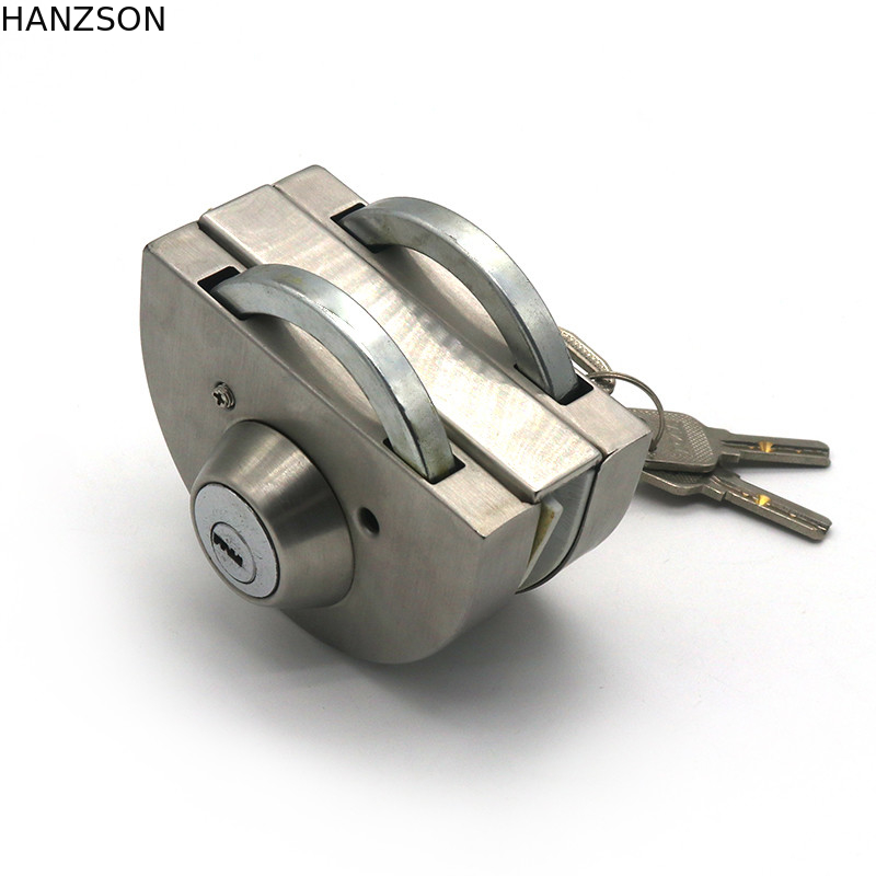 SS304 201 গ্লাস ডোর হার্ডওয়্যার আনুষাঙ্গিক ডাবল সাইড ডোর লক ODM