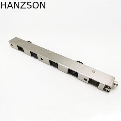 4 চাকার POM উপাদান সহ স্টেইনলেস স্টিল স্লাইডিং ডোর রোলার হেভি ডিউটি ​​OEM